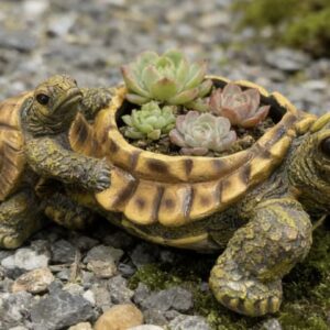 Kaplumbağa saksı yavrulu silikon kalıp