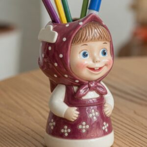 Tatlı kız  maya kalemlik silikon kalıp