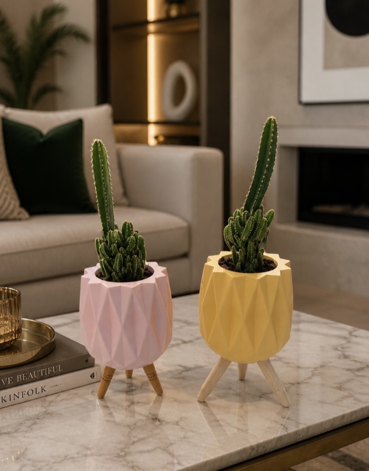 Geometrik saksı silikon kalıp no45