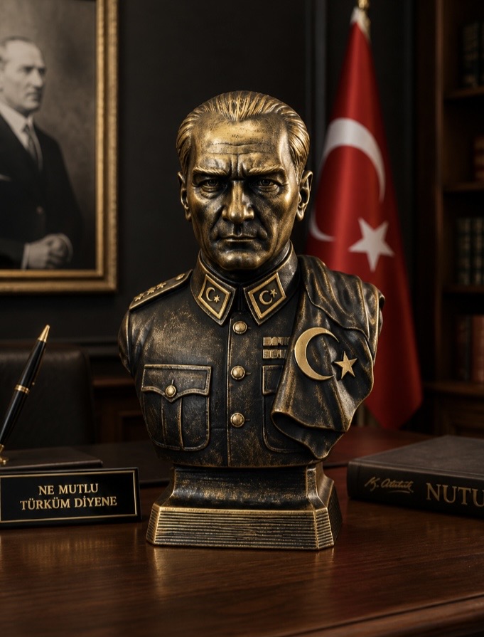 Atatürk 22 cm silikon kalıp